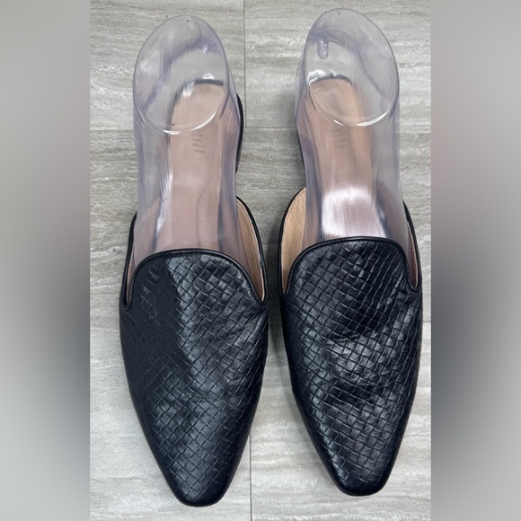 J. Jill Embossed Leather Pointy Toe Flat Mules Womens Size 9 - Picture 3 of 13